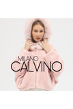 Fur Hooded Jacket Blushy Pink - Blush Pink - Milano Calvino image 5