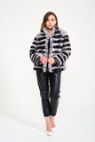 Chinchilla Rex Fur Jacket (Short) - Milano Calvino