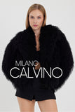 Gerçek Tibet Furü Women’s Jacket - Black - Milano Calvino image 5
