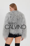 Gerçek Tibet Furü Women’s Jacket - Grey - Milano Calvino image 4