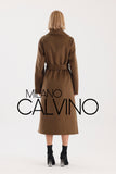 İtalyan Dokuma Alpaca Wool Coat - Camel - Milano Calvino image 2