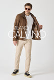 Erkek Klasik Jacket — Curly Post Collarlı, Çıkarılabilir - Hazel Brown - Milano Calvino image 6