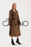 İtalyan Dokuma Alpaca Wool Coat - Camel - Milano Calvino image 3
