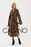 İtalyan Dokuma Alpaca Wool Coat - Camel - Milano Calvino image 8
