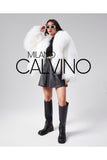 Gerçek Tibet Furü Women’s Jacket - White - Milano Calvino image 2