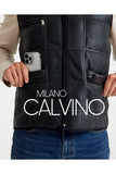 Genuine Leather Erkek Vest - Black - Milano Calvino image 2