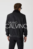 Erkek Bomber Jacket — Curly Post Collarlı, Çıkarılabilir - Black - Milano Calvino image 8