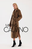 İtalyan Dokuma Alpaca Wool Coat - Camel - Milano Calvino image 4