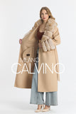 Fur Trimmed Fransız Cashmerei Coat - Camel Beige - Milano Calvino image 7