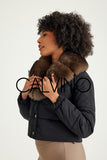 Collarlı Şişme Jacket - Black - Milano Calvino image 2