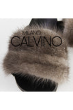 Twin Fur Slipper Mink - Grey - Milano Calvino image 3