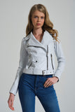 Genuine Leather Jacket - White - Milano Calvino image 2