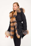 Women’s Şişme Parka (Black) - Black Frost Combination - Milano Calvino image 2
