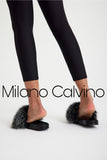 Fur Trimmed Slipper - Brissa - Milano Calvino image 2
