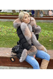 Women’s Fur Trimmed Şişme Parka (Black) - Milano Calvino image 2