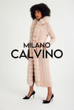 Fur Trimmed Long Triko Cardigan (açık Pink) - Milano Calvino image 2