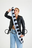 Chinchilla Rex Fur Scarf - Chinchilla Skyblue - Milano Calvino image 3
