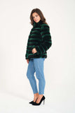 Chinchilla Rex Short Fur Jacket ( Green ) - Chinchilla Green - Milano Calvino image 3