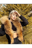 Fur Trimmed Short Parka (water Proof - Black) - Milano Calvino image 3