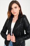 Genuine Leather Bayan Jacket ( Black ) - Milano Calvino image 3
