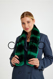 Chinchilla Rex Fur Scarf - Chinchilla Green - Milano Calvino image 3