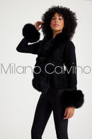 Knitwear w/ Finnish Fur (Black)