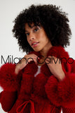 Knitwear w/ Finnish Fur (Red)