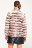 Chinchilla Rex Short Fur Jacket (latte) - Latte Chinchilla - Milano Calvino image 4
