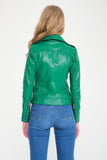 Genuine Leather Jacket - Green - Milano Calvino image 4