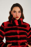 Chinchilla Rex Short Jacket ( Red ) - Milano Calvino image 4