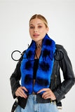 Chinchilla Rex Fur Scarf - Chinchilla Blue - Milano Calvino image 4