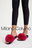 Fur Trimmed Slipper - Gum Pink - Milano Calvino image 4