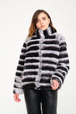 Chinchilla Rex Fur Jacket (Short) - Milano Calvino image 4