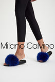 Women Fox Slipper (Blue)