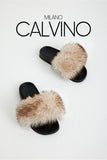 Fur Trimmed Slipper - Cream - Milano Calvino image 5