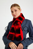 Chinchilla Rex Fur Scarf - Chinchilla Red - Milano Calvino image 5