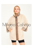 Alcboll Beige Alcantara Fur Trimmed Coat - Milano Calvino image 5
