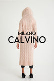 Fur Trimmed Long Triko Cardigan (açık Pink) - Milano Calvino image 5