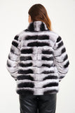 Chinchilla Rex Fur Jacket (Short) - Milano Calvino image 5