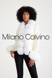 Knitwear w/ Finnish Fur (White)