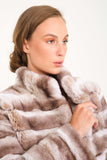 Chinchilla Rex Short Fur Jacket (latte) - Latte Chinchilla - Milano Calvino image 6