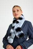 Chinchilla Rex Fur Scarf - Chinchilla Skyblue - Milano Calvino image 6