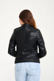 Genuine Leather Bayan Jacket ( Black ) - Milano Calvino image 7