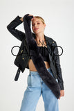 Chinchilla Rex Fur Scarf - Mouse - Milano Calvino image 7