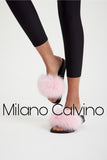 Fur Trimmed Slipper - Pink - Milano Calvino image 7