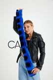 Chinchilla Rex Fur Scarf - Chinchilla Blue - Milano Calvino image 7
