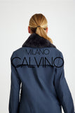Chinchilla Rex Fur Scarf - Mouse - Milano Calvino image 8