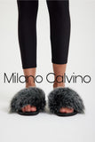 Fur Trimmed Slipper - Brissa - Milano Calvino image 8