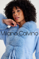 Knitwear w/ Finnish Fur (Ice Blue)