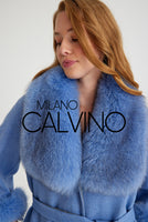 Classic Alpaka Whool Women Coat w/ Fur ( Beige )
